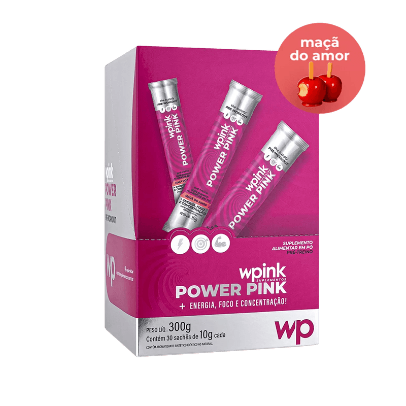 Power Pink de Maçã do Amor - Pré-Treino - 300g