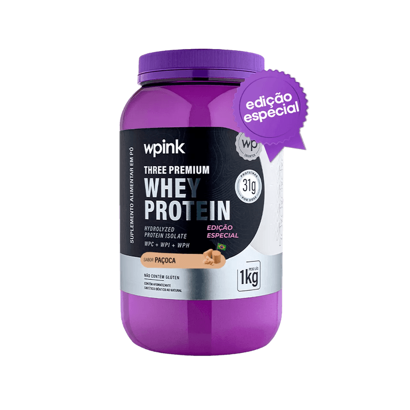 Three Premium Whey Protein Paçoca 3W - (1kg)