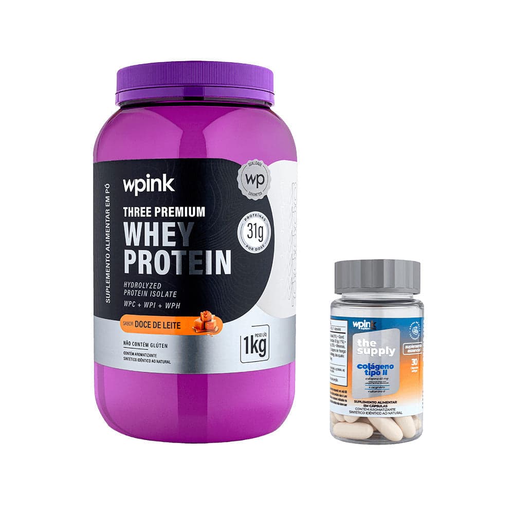 Whey protein doce de leite + colágeno tipo ii - wp
